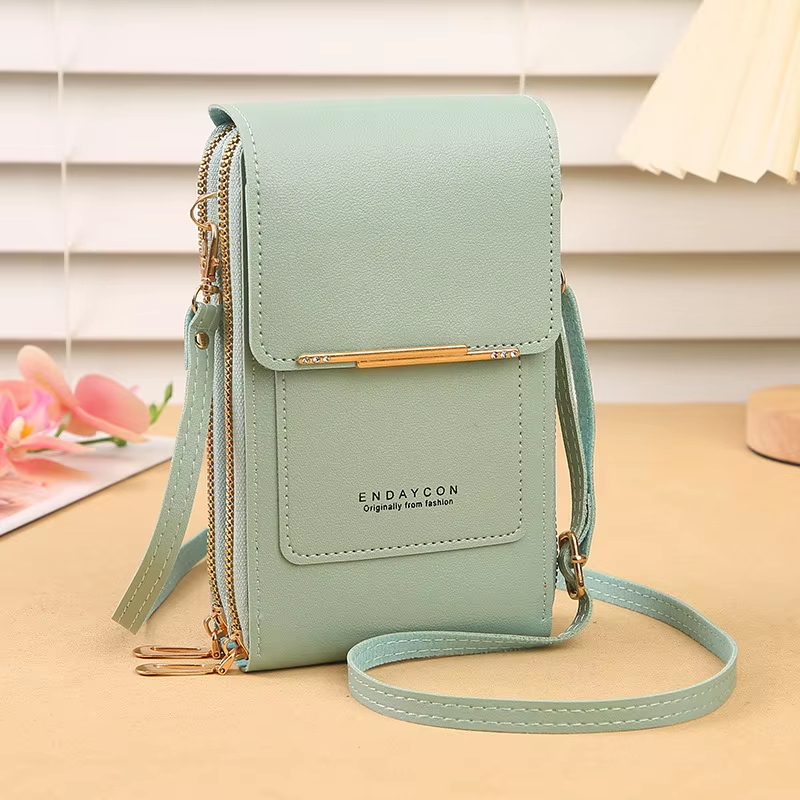 Fashionable Touch Screen Lock Cell Phone Bag for Women - Crossbody Shoulder Bag with Card Holder - Image 11