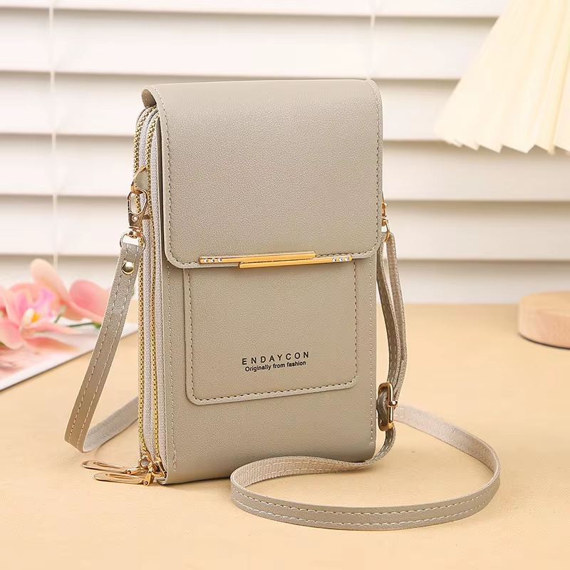 Fashionable Touch Screen Lock Cell Phone Bag for Women - Crossbody Shoulder Bag with Card Holder - Image 12