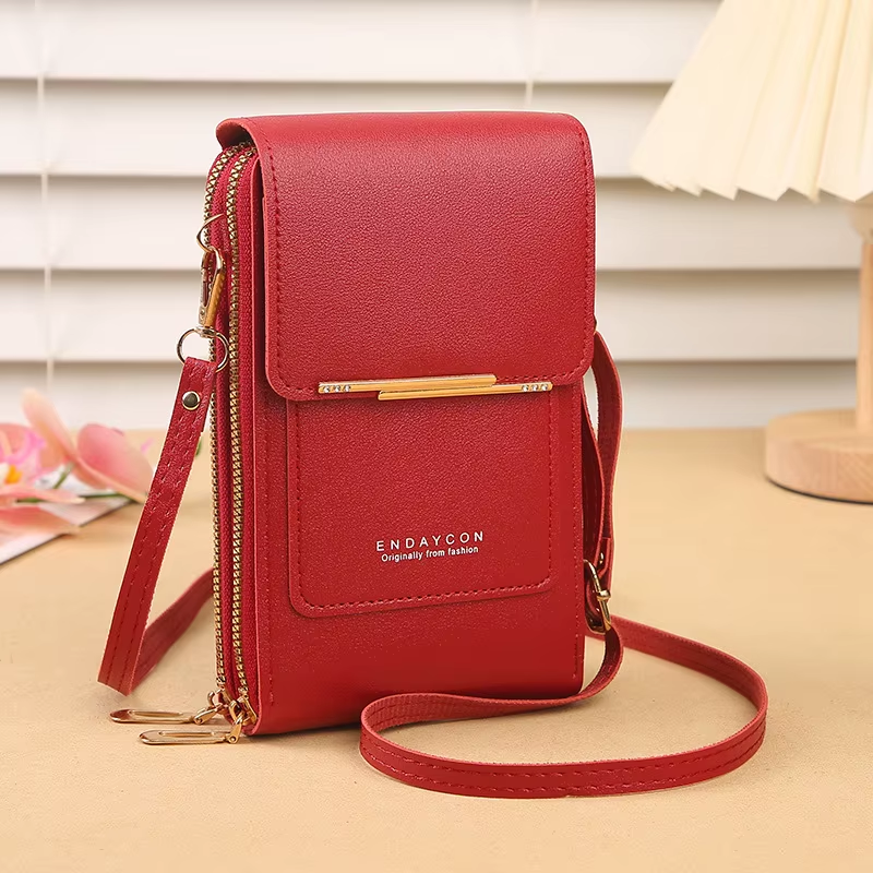 Fashionable Touch Screen Lock Cell Phone Bag for Women - Crossbody Shoulder Bag with Card Holder - Image 10