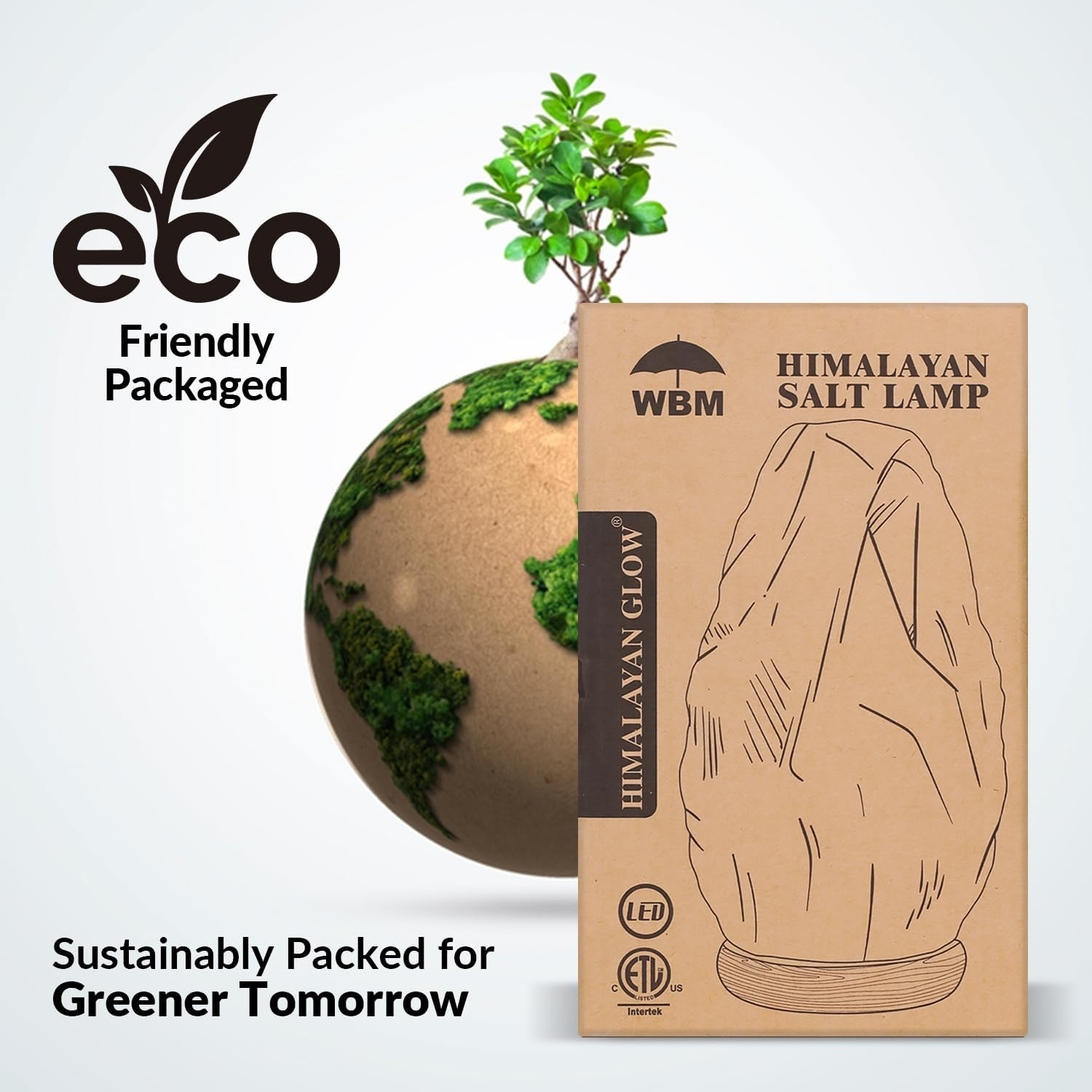 WBM Salt Lamp - USB Himalayan Salt Lamp with Touch Dimmer Control, Natural Pink Crystal, 5-7 Lbs, Wooden Base, LED Bulb, Room Decor, Home Decor, Relaxation, Ambiance, Gift - Image 11